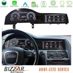 Bizzar Lite Series Dual Screen Audi q7 4l 2006-2009 με Mmi2g Android14 8core (4+64gb) Multimedia & Dashboard 22,8" u-am-Auc8746