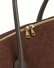 Bonendis Bowling Bag Choco Suede-thumb-2