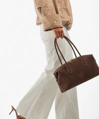 Bonendis Bowling Bag Choco Suede-thumb-1