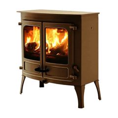 Charnwood Island III Blu Σόμπα Ξύλου - Bronze - High Legs