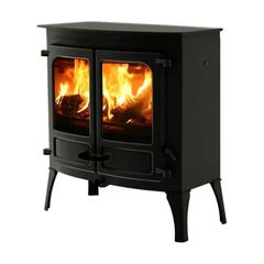 Charnwood Island III Blu Σόμπα Ξύλου - Black - High Legs