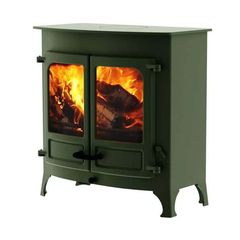 Charnwood Island III Blu Σόμπα Ξύλου - Green - Standard Legs