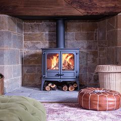 Charnwood Island III Blu Σόμπα Ξύλου - Brown - Standard Legs-thumb-3