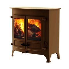 Charnwood Island III Blu Σόμπα Ξύλου - Bronze - Standard Legs