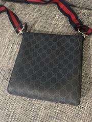 Gucci Black Messenger Bag Original-thumb-1