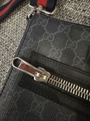 Gucci Black Messenger Bag Original-thumb-5