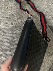 Gucci Black Messenger Bag Original-thumb-9