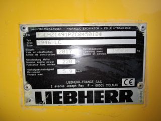 Εκσκαφέας Με Ερπύστριες Liebherr 2017 R946LC-thumb-5