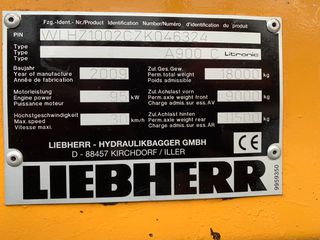 Εκσκαφέας Με Λάστιχα Liebherr 2009 A900C-thumb-17