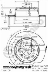 ΔΙΣΚΟI ΦΡΕΝΩΝ ALFA ROMEO ΣΕΤ *www.FOTIOUparts.gr*