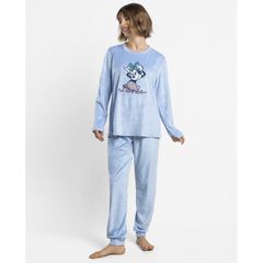 Admas Γυναικεία Πυτζάμα Βελούδο Disney Minnie Coquette Friends A/W '26