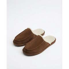 Admas Ανδρική Παντόφλα Suede Teddy Winter '26