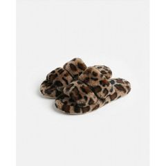 Admas Γυναικεία Παντόφλα Γούνα Animal Print A/W '26