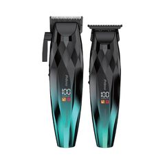 PRIMO PRΗΤ-40560B+PRHT-40560S Σετ Κουρευτικές μηχανές Επαναφ Digital Πράσινο mirror