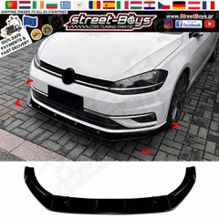LIP SPOILER EXTENSION ΜΠΡΟΣΤΑ ΠΡΟΦΥΛΑΚΤΗΡΑ VW GOLF 7.5 FACELIFT STANDARD (2017-2019) | Street Boys - Car Tuning Shop |