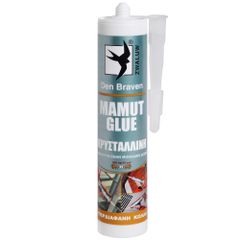 ΚΟΛΛΑ MAMUT CRYSTAL 290ml + ΠΙΣΤΟΛΙ ΣΙΛΙΚΟΝΗΣ DEN BRAVEN