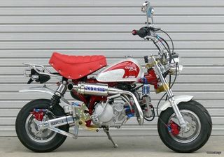 Εξάτμιση OVER RACING MONKEY STAINLESS UP-TYPE sos inox oxi titanio .. honda z50j Z50R monkey Gorilla skyteam Jincheng Jintong JC50 MODIFYING GARAGE "since1993" TAKEGAWAGR - 4miniracingparts,gr