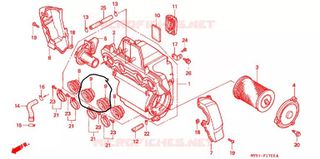 ​Γνήσια Κολλάρα Εισαγωγής / Φιλτροκουτιού Honda CB400SF (17253-MY9-750)