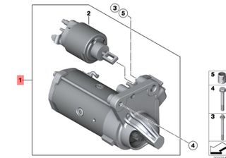 Mini/Peugeot/Citroen/Opel Μίζα Μηχανής 75500178004 / 12417552105 / 5802AR / V764559080-thumb-1