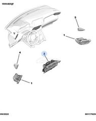 Peugeot 208/2008 ‘19-26 Πολυδιακοπτης/Χειριστηρια Κλιματισμού (Με Αεραγωγούς) 98531848XU / 9823457080 / 98234570ZD-thumb-2