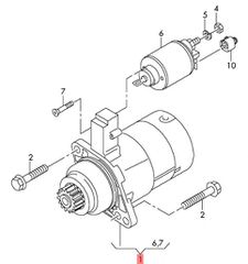 VW/Audi/Seat/Skoda Μίζα Μηχανής 02E911023S / 02E911023SX-thumb-1