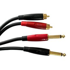 SCHULZ KABEL ADPS3 Καλώδιο 2x RCA σε 2x Jack Mono 6.3mm 3m