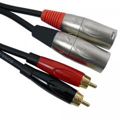 SCHULZ KABEL ATEAM3 Καλώδιο 2x RCA σε 2x XLR Αρσενικό 3m