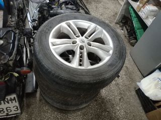 ΖΑΝΤΟΛΑΣΤΙΧΑ 17'' ΤΕΤΡΑΔΑ ΑΛΟΥΜΙΝΙΟΥ NISSAN JUKE '10-'15 / QASHQAI / XTRAIL 5 ΜΠΟΥΛΟΝΙΑ