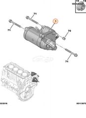 Peugeot/Citroen/Opel/DS/Fiat Μίζα Μηχανής 9825233080 / 9832577880-thumb-1