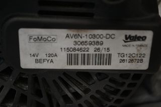 Δυναμό Ford Fiesta 2012-2017 D4204T VALEO AV6N-10300-DC TG12C122-thumb-1
