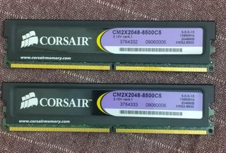 ΜΝΗΜΕΣ ΥΠΟΛΟΓΙΣΤΗ CORSAIR DDR2 - 2 x 2GB - 1066 MHZ