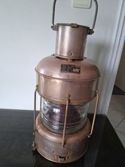 Ναυτικό φανάρι κηροζίνης Nippon Sento 1971 - Φανός ακυβέρνητου πλοίου Νο. 3 / Vintage Nippon Sento Ship’s Lantern, October 1971 – Kerosene Not Under Command Light No. 3-thumb-4