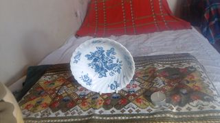 Πιάτα βαθιά vintage JOHNSON BROS από την σειρά DEVON SPRAYS 1960 υλικό IRONSTONE.Δύο Τεμάχια. Χειροποίητα.