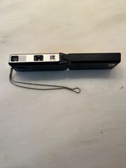 Kodak Ektra 12 camera, vintage, black and silver finish, with wrist strap