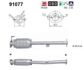 Καταλύτης GRAND VITARA 1.6/2.0/2.5cc  1998-2005    KARALOIZOS exhaust