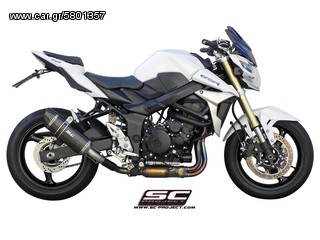 Εξάτμιση Τελικό Sc Project Oval Black stainless steel with carbon cap Suzuki GSR 750