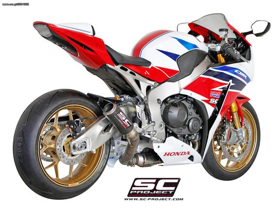 Εξάτμιση Τελικό Sc Project CR-T Carbon fiber with full titanium exit pipe HONDA  CBR 1000 RR  /  SP  2014 