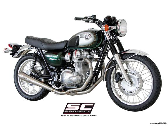 Εξάτμιση Ολόσωμη Sc Project 2-1 Conic Stainless steel KAWASAKI  W800