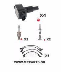 ΣΕΤ ΑΝΑΦΛΕΞΗΣ MAZDA RX8 (NGK ΜΠΟΥΖΙ - NGK ΚΑΛΩΔΙΑ - NGK ΠΟΛΛΑΠΛΑΣΙΑΣΤΕΣ) MRPARTS