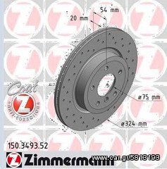 BMW Z4 E89 35I / 35IS ΔΙΣΚΟΠΛΑΚΕΣ ΠΙΣΩ ZIMMERMAN SPORT ΤΡΥΠΗΤΕΣ ΥΨΗΛΗΣ ΑΝΘΡΑΚΩΣΗΣ