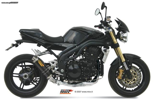 Εξάτμιση Τελικό Mivv Gp Style Carbon Low Possition Triumph Speed Triple  1050 2007-2013*