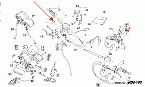 TΡΟΜΠΑ ΦΡΕΝΟΥ ΕΜΠΡΟΣ FUTURA 125 1990 1992 d.12 APRILIA	FRONT MASTER CYLINDER - yr: 1990,