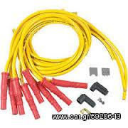 Universal	Accel	10840	4pcs Spark Plug Wire Set - 300+ Ferro-Spiral - Universal Fit - 10.8mm - Yellow
