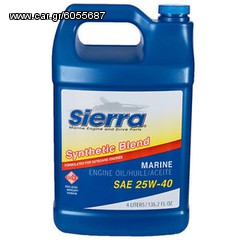 Λάδι 25W-40 Synthetic Blend για 4-χρονους Εξωλέμβιους Κινητήρες απο τη SIERRA/USA