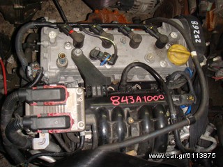 FIAT IDEA/STILO/PUNTO/DOBLO  // ΚΙΝΗΤΗΡΑΣ ΒΕΝΖΙΝΗΣ 843A1.000 1.400cc 95HP 16v & ΣΑΣΜΑΝ-thumb-1