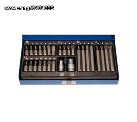 5028 Κασετίνα με μύτες 10mm 28 τεμ. BGS Γερμανίας