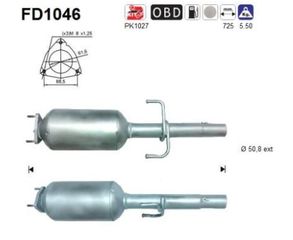 Φίλτρο σωματιδίων DPF FIAT 500 / PANDA 1.3 D Multijet  2006-      KARALOIZOS exhaust