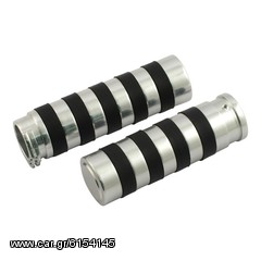 GRIPS, ALUMINUM WIDE BAND, CHROME