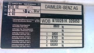 Σασί Mercedes-Benz 1998 ATEGO 817 ABS/ATECO (ABS)8,6T ΜΙΚΤΟ-thumb-7