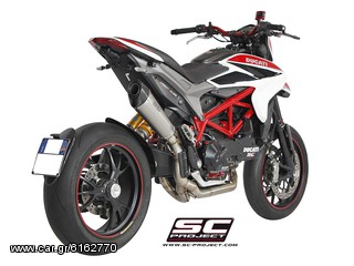 Εξάτμιση Ολόσωμη Sc Project Titanium/Carbon Cup Conic 2-1 Ducati Hypermotard 821